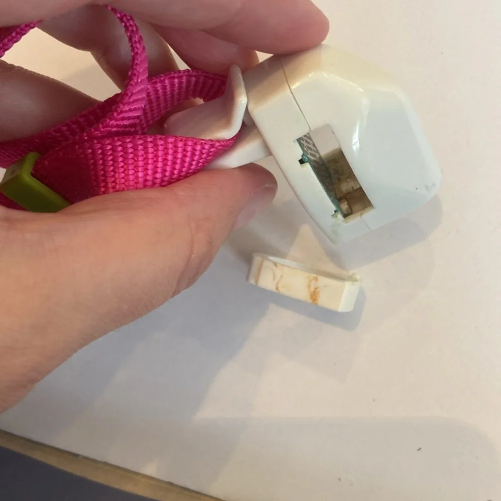 NWT collar laser toy for cats-collar + toy combo; pink & green collar